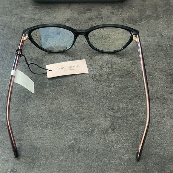 R)KATE SPADE cat eye 54mm blue light blocking reading glasses - Picture 5 of 6